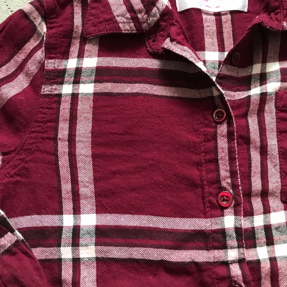 Justice Maroon Plaid Shirt - Picture 4 of 4